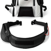 View of the Removable hip belt with a gear loop and ice clipper slot on the Hyperlite Mountain Gear Crux 40