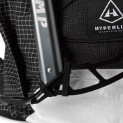 Close up view of the ice axe stash loop featured on the Hyperlite Mountain Gear Elevate 22