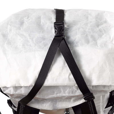 Top view of Hyperlite Mountain Gear's Junction 55 Pack in White