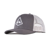 Left side view of Hyperlite Mountain Gear's Trucker Hat in Charcoal Gray 