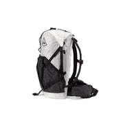Left side view of Hyperlite Mountain Gear's Southwest 40 Pack in White