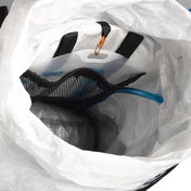 Interior view of Hyperlite Mountain Gear Junction 55 Pack in White showing inside mesh