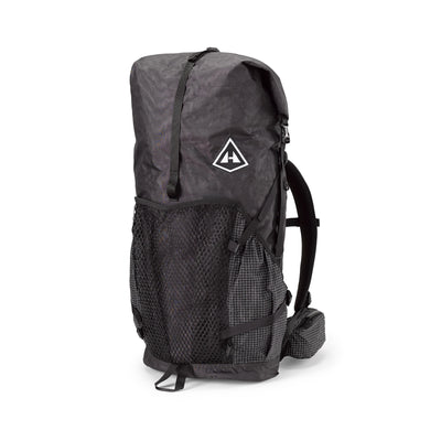 Front view of Hyperlite Mountain Gear's Junction 55 Pack in Black