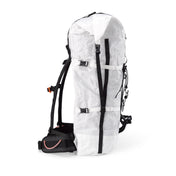 Right side view of Hyperlite Mountain Gear's Ice Pack 70 in White