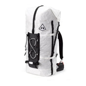 Front view of Hyperlite Mountain Gear's Ice Pack 70 Pack in White