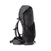 Right side view of Hyperlite Mountain Gear's Windrider 70 Pack in Black