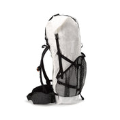 Right side view of Hyperlite Mountain Gear's Windrider 70 Pack in White