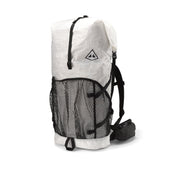 Front view of Hyperlite Mountain Gear's Windrider 70 Pack in White