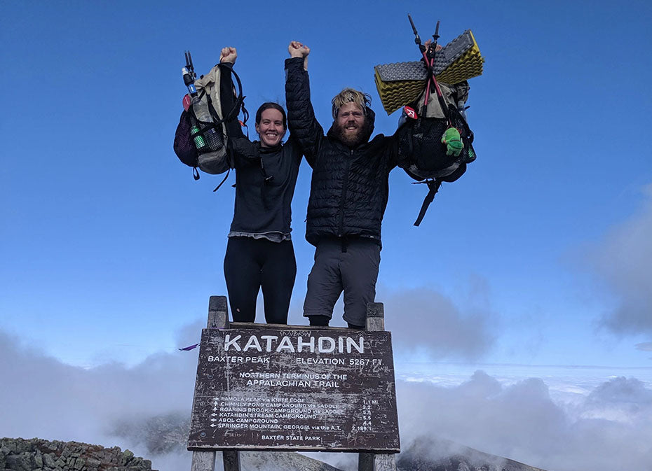 Hikers summit Katahdin