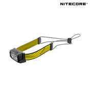 Side angled view of the Nitecore NU25-400 Headlamp sold by Hyperlite Mountain Gear