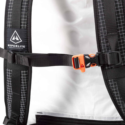Hyperlite Mountain Gear's Sternum Strap attached to a backpack
