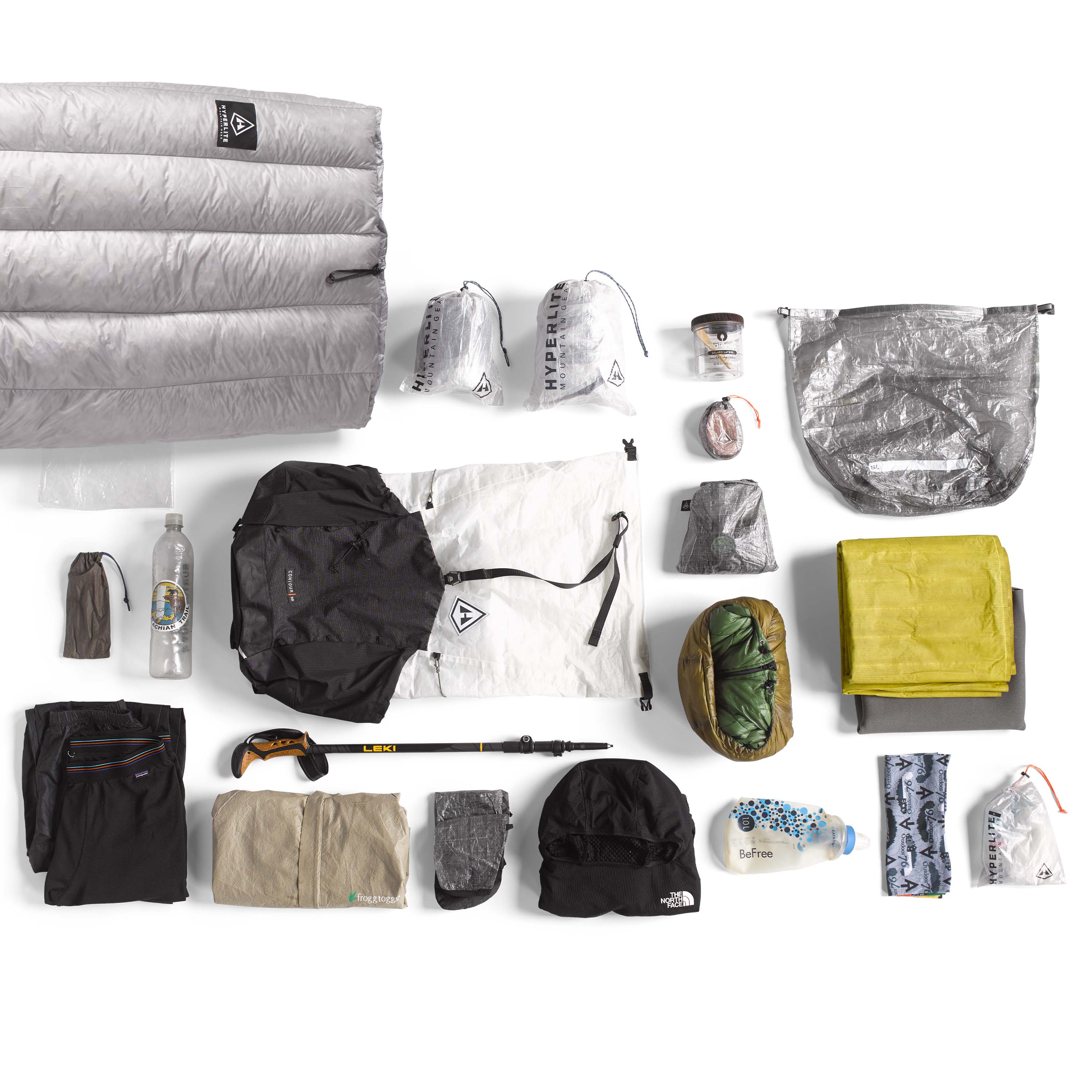 Hyperlite Mountain Gear Contour 35 Ultralight Frameless Thru Hiking Pack