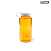 Front view of Hyperlite Mountain Gear's Nalgene® Sustain Water Bottle in Orange