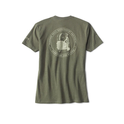 Back view of Hyperlite Mountain Gear's Purpose-Built Tee in Military Green