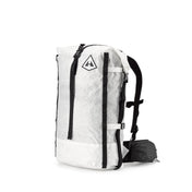 Front view of Hyperlite Mountain Gear's Porter 40 Pack in White