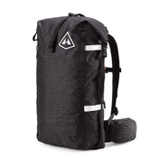 Front view of Hyperlite Mountain Gear's Porter 40 Pack in Black