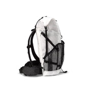 Right side view of Hyperlite Mountain Gear's Windrider 40 Pack in White