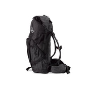 Southwest 55 Liter backpack featuring black fabric and adjustable straps