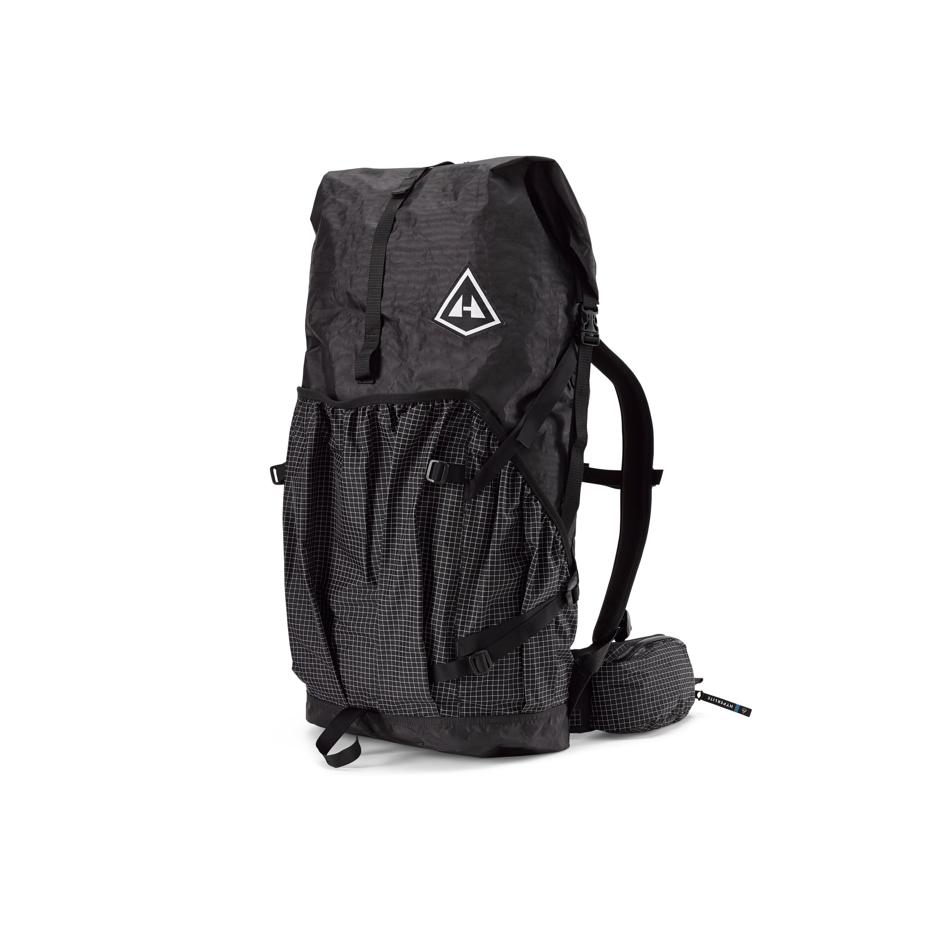 Polyester Black 55L Backpack Trekking Bag, For Camping & Hiking at