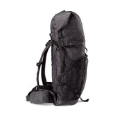 Right side view of Hyperlite Mountain Gear's Windrider 55 Pack in Black