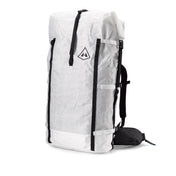 Front view of Hyperlite Mountain Gear's Porter 85 Pack in White