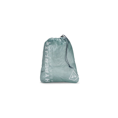 Front view of Hyperlite Mountain Gear's 2L Drawstring Stuff Sack in Green