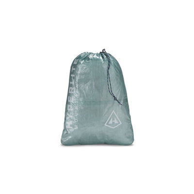 Front view of Hyperlite Mountain Gear's 3L Drawstring Stuff Sack in Green